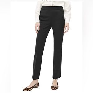 J Crew Reimagined Black Side Zip stretch pant